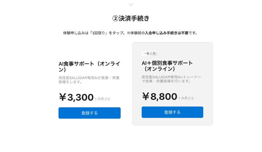 オンライン食事指導サービスSALUGIA（サルギア）